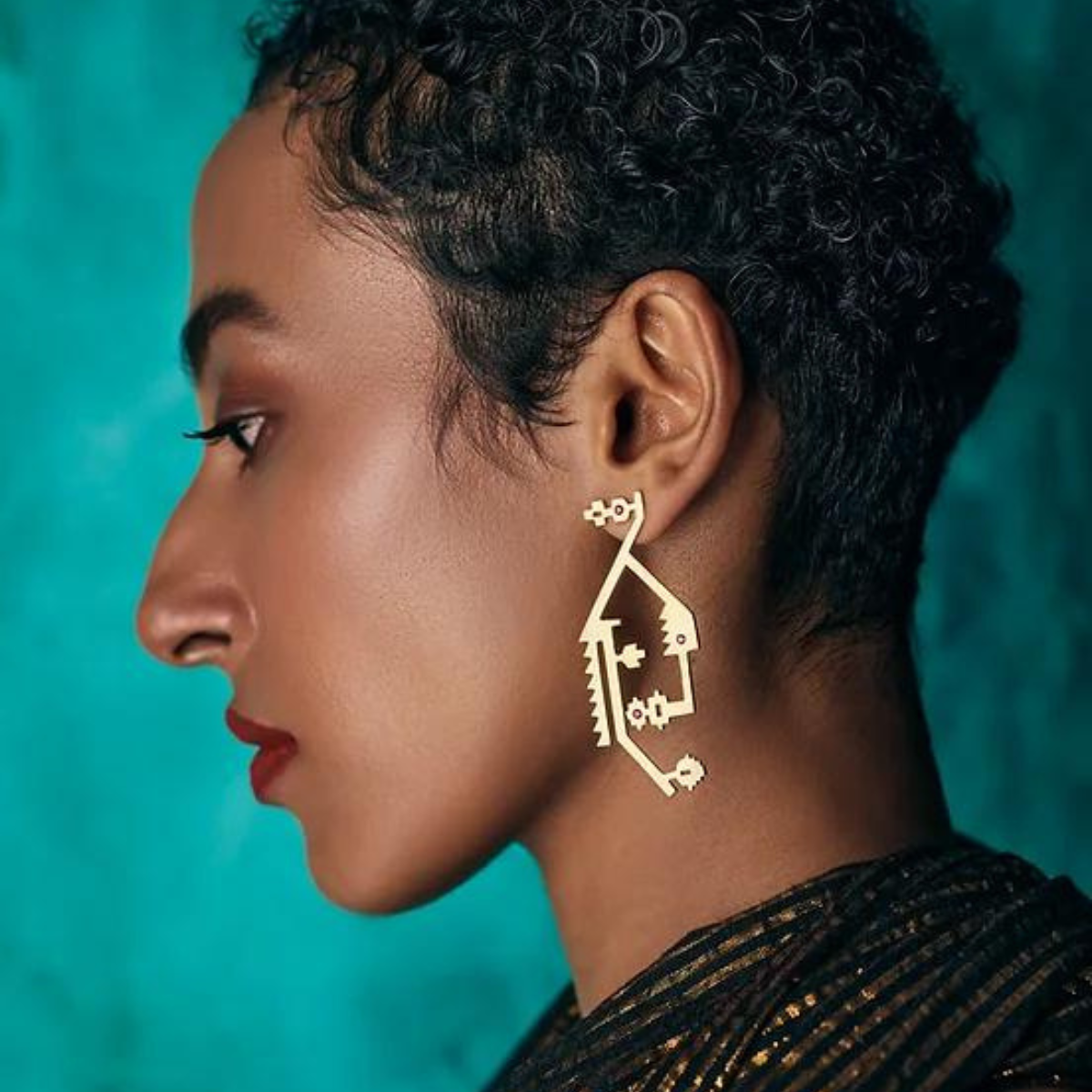 Korat Brass Earrings | 18K Gold Plated