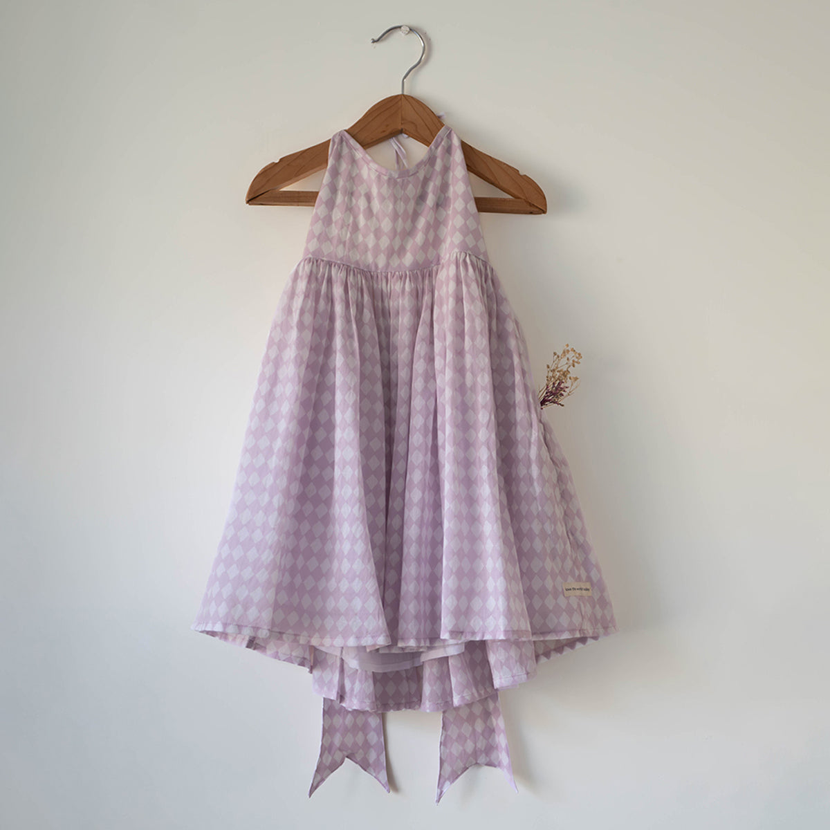 Bloom Dress In Lilac Rhombus