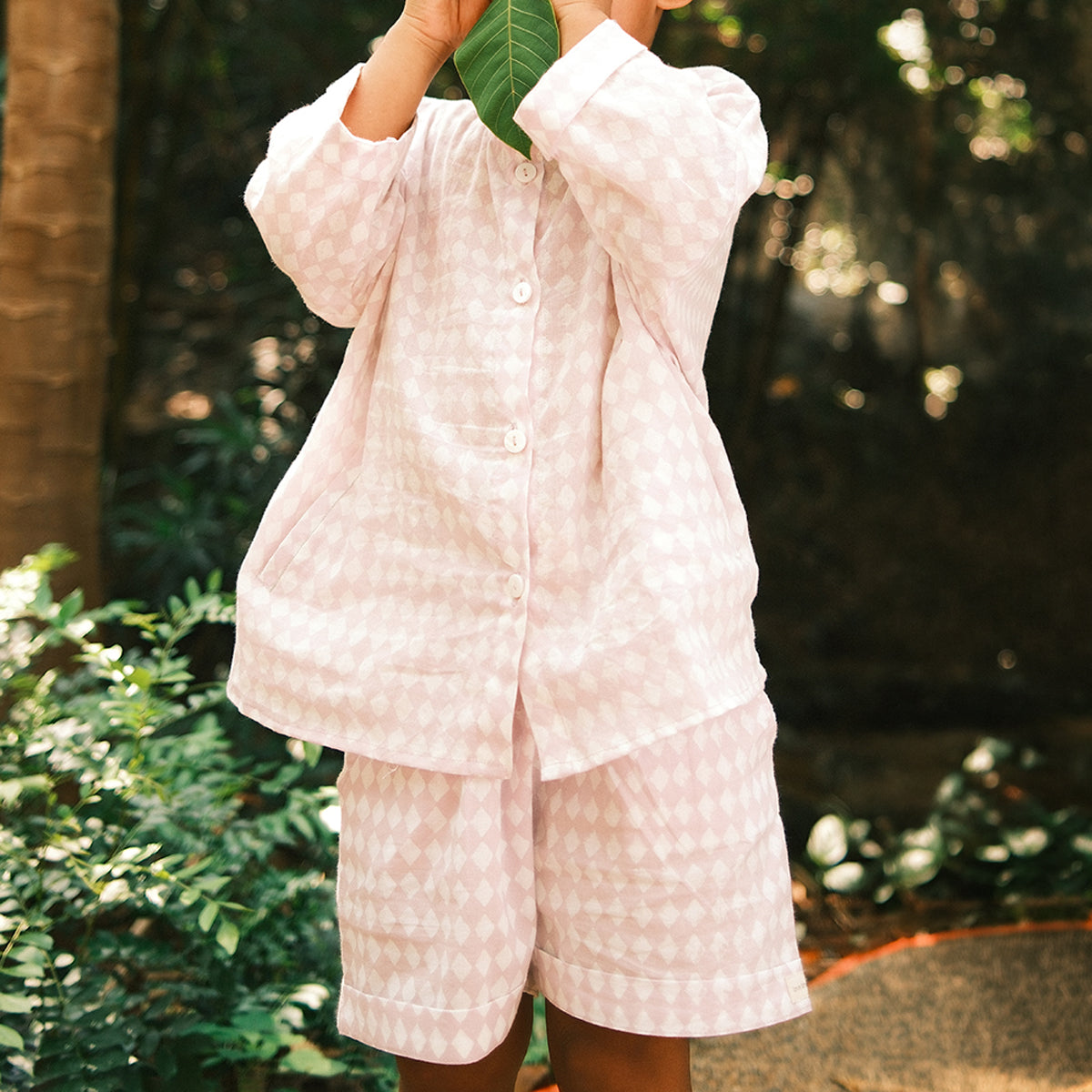 Shared Secrets Co-Ord In Lilac Rhombus