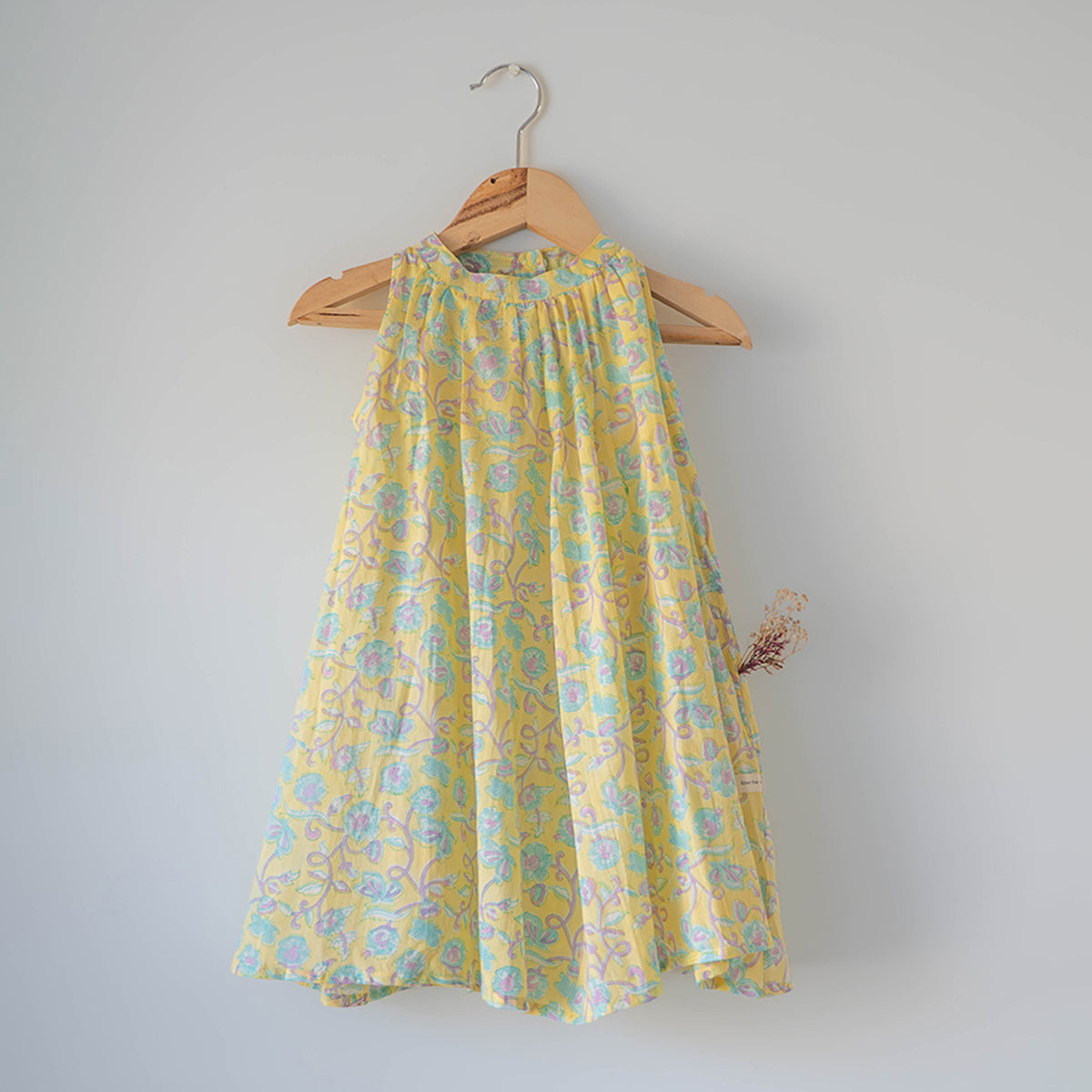 Kin Dress In Lemon Butterfly