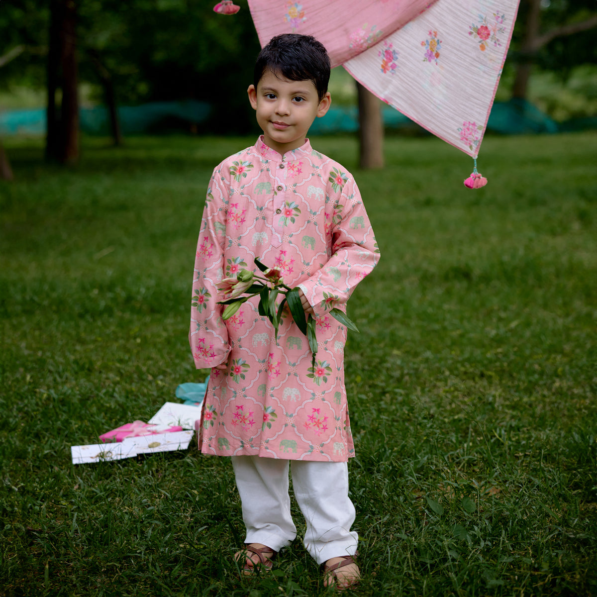 Gulaab Verandah Kurta Set