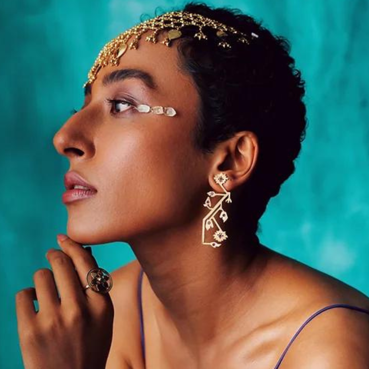 Tersa Brass Earrings | 18K Gold Plated