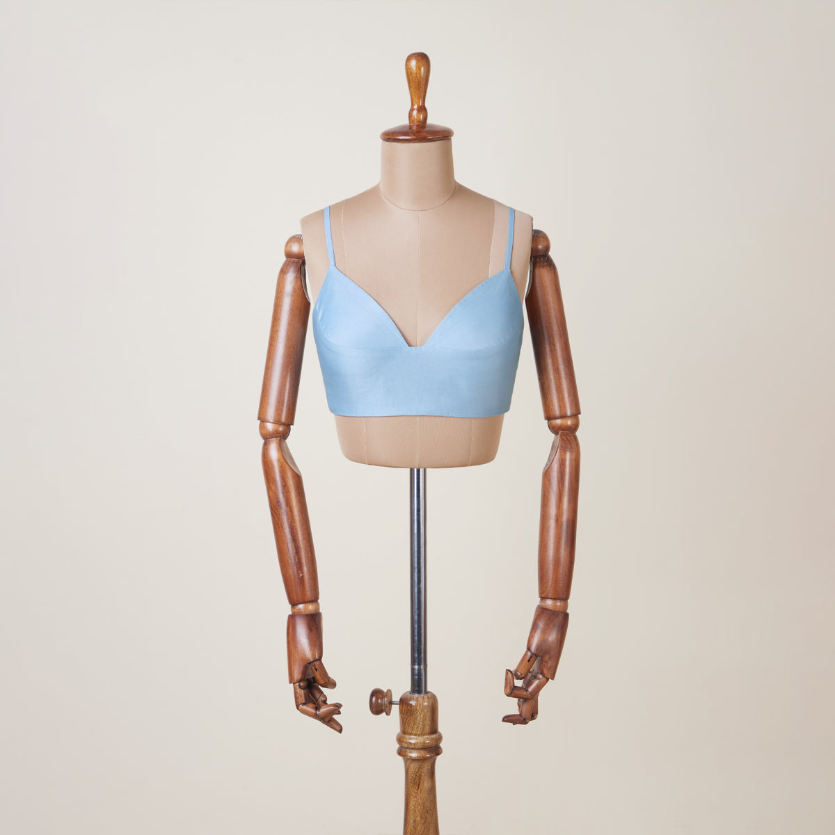 Delicate Spaghetti Straps And A Deep Neck Fashion-Forward Blouse