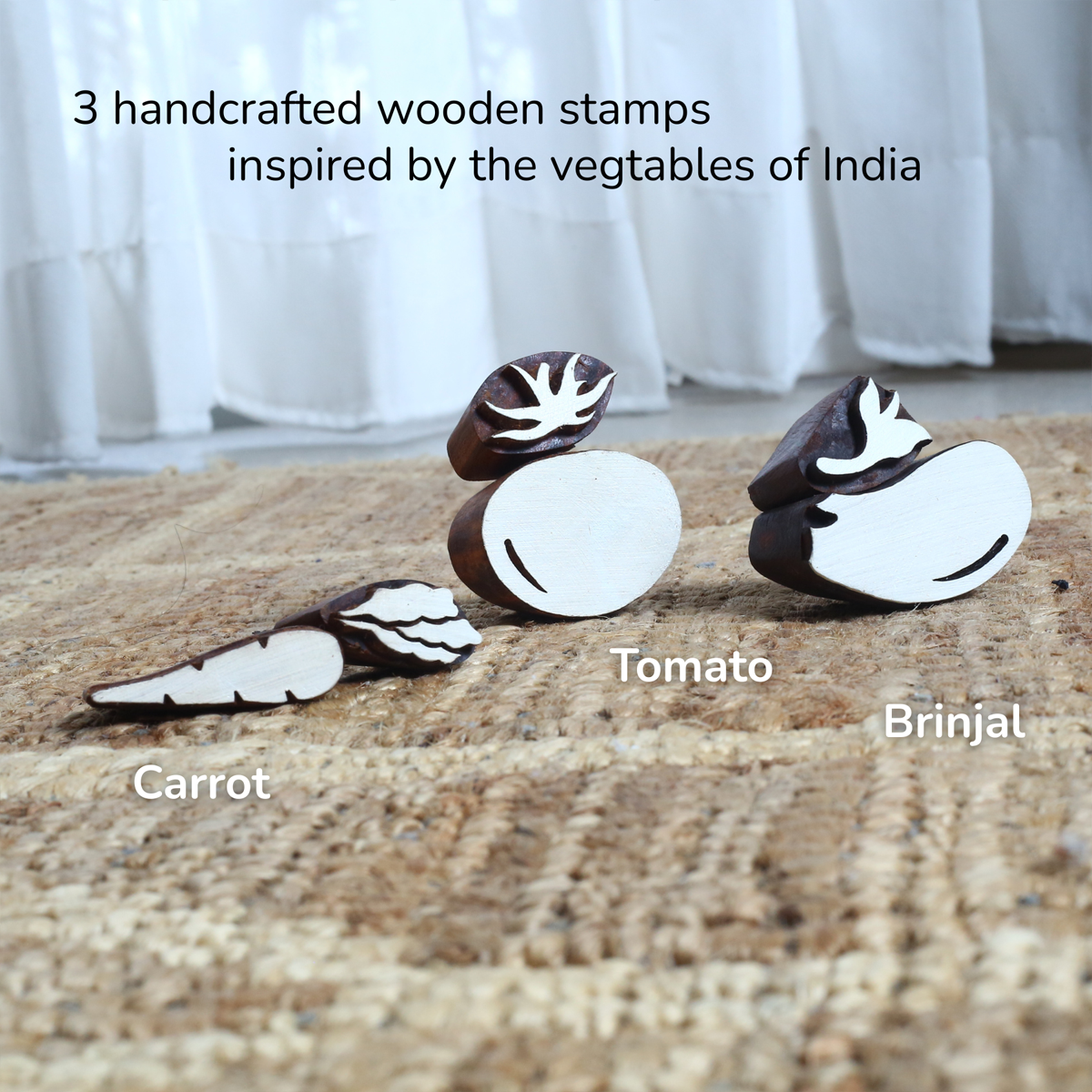 Stamp ART - Vegetables | Block Printing Stamps (6 Stamps)