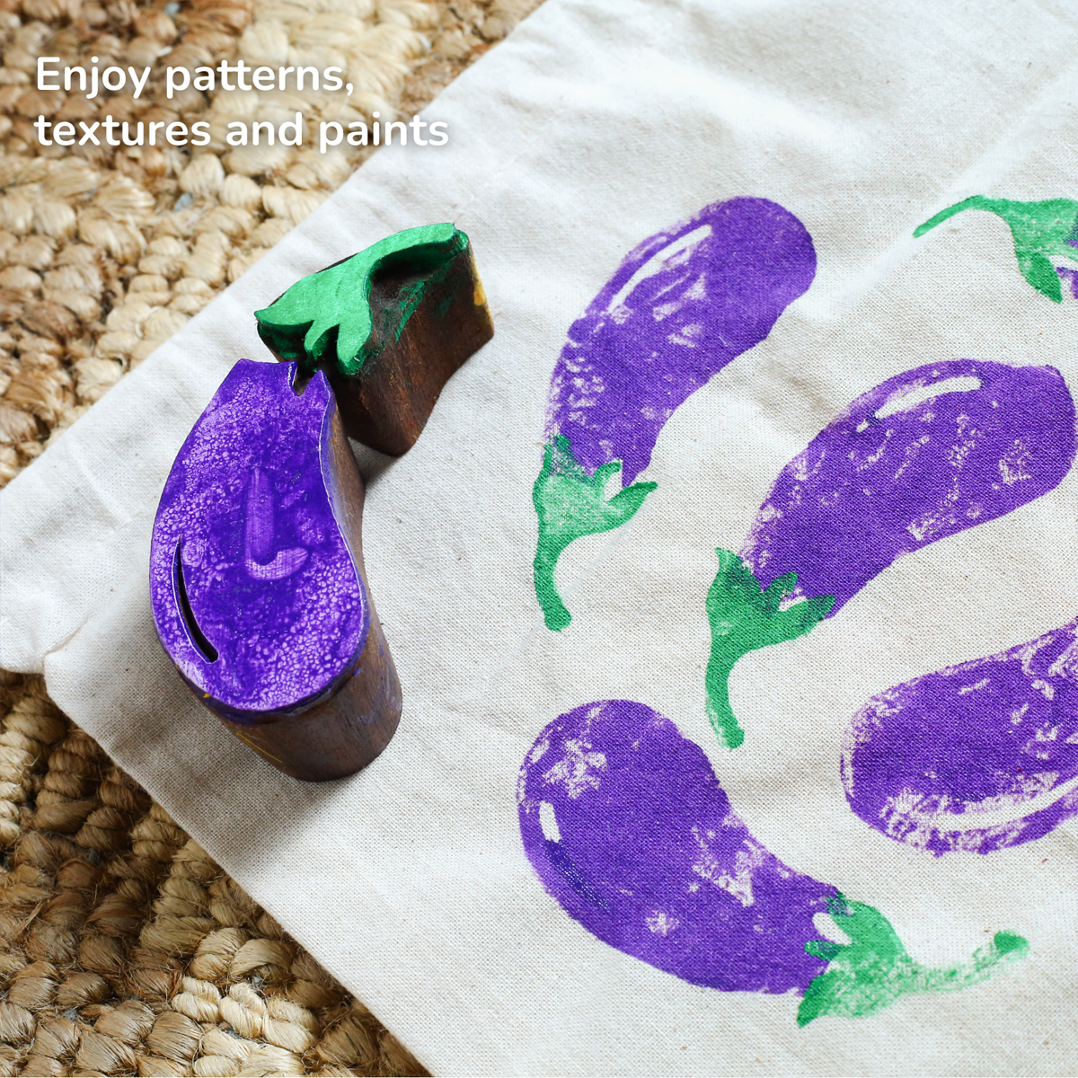 Stamp ART - Vegetables | Block Printing Stamps (6 Stamps)