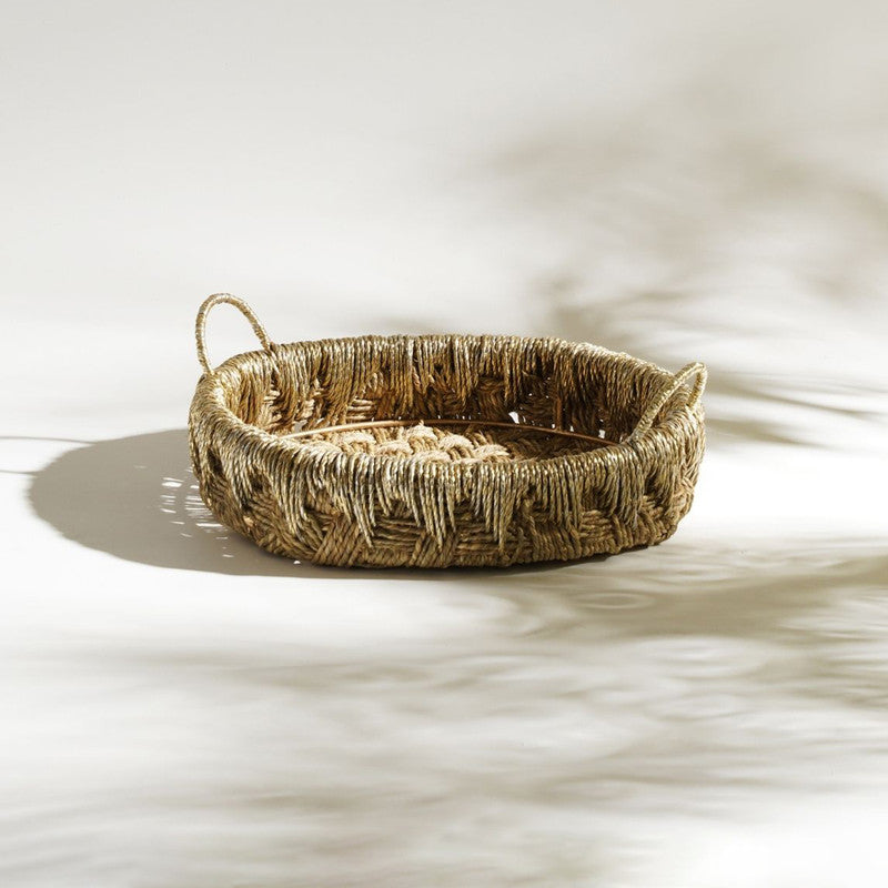 Serving Tray | Brown & Gold