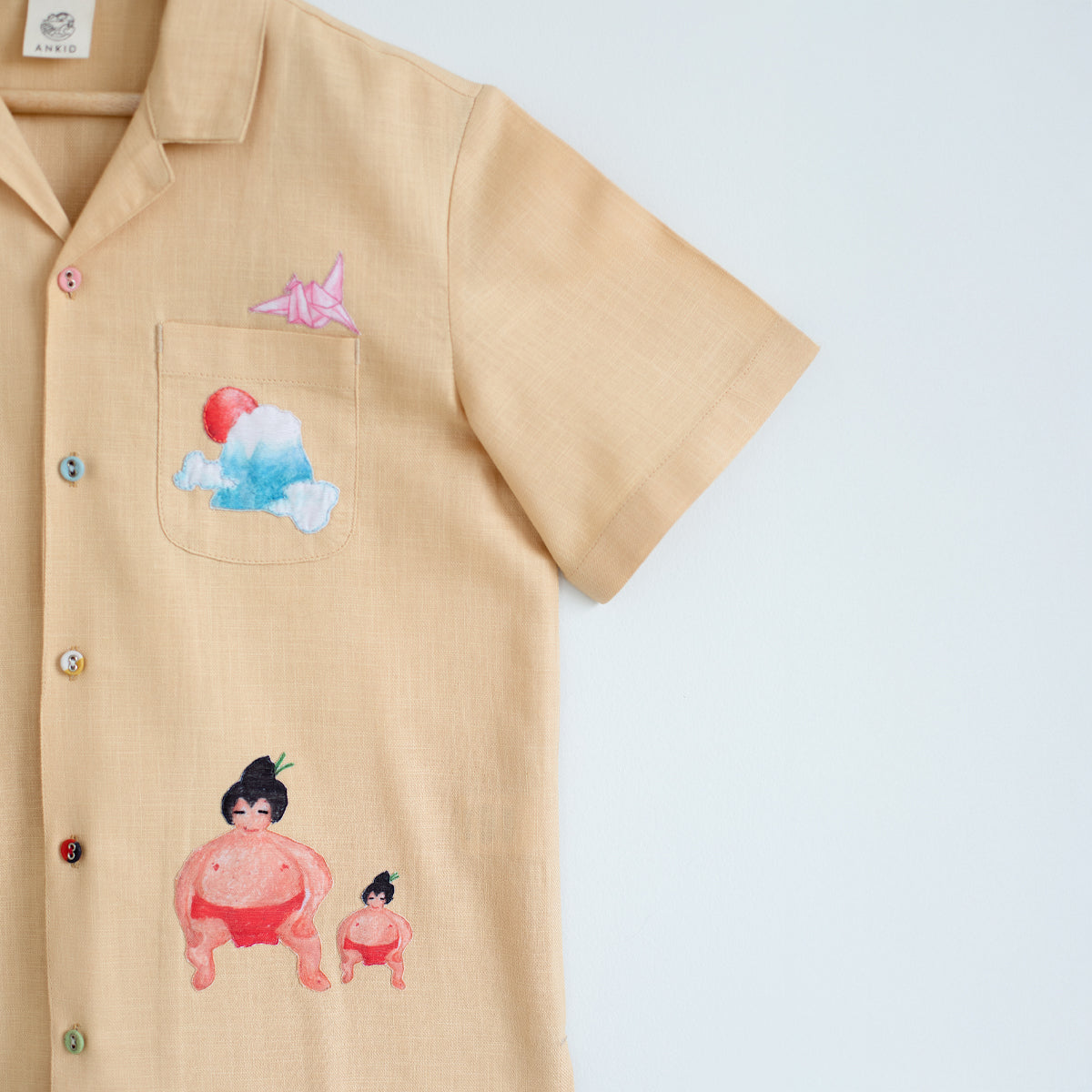 Tokyo Explorer Applique Shirt | Yellow