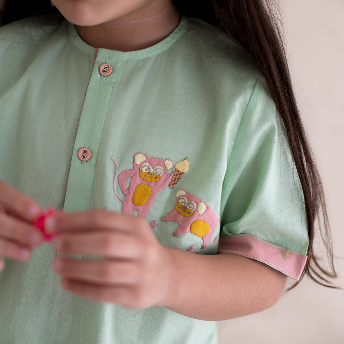 MINT SHORT KURTA & SHORTS