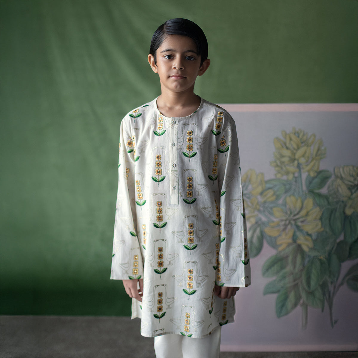 Pitonia Ivory Kurta Pyjama set