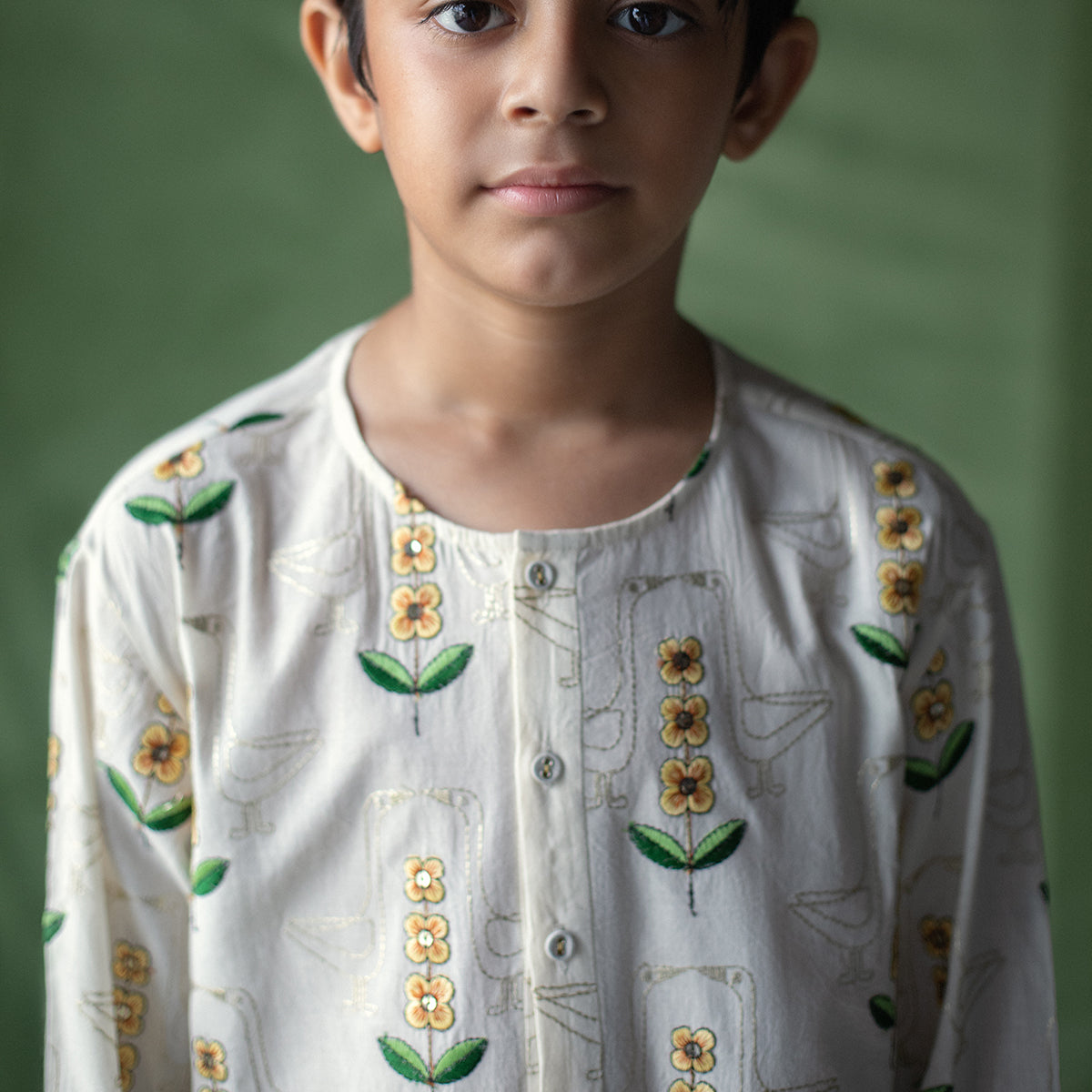 Pitonia Ivory Kurta Pyjama set