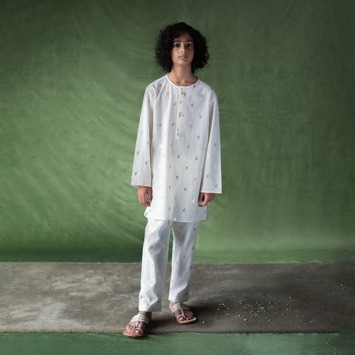 Chandani Ivory Kurta Pyjama set