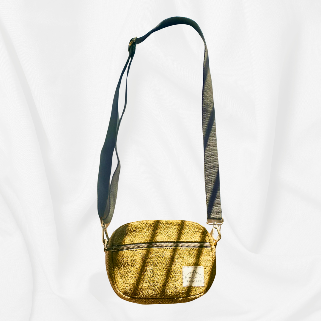 Hemp Sling Bag - Olive