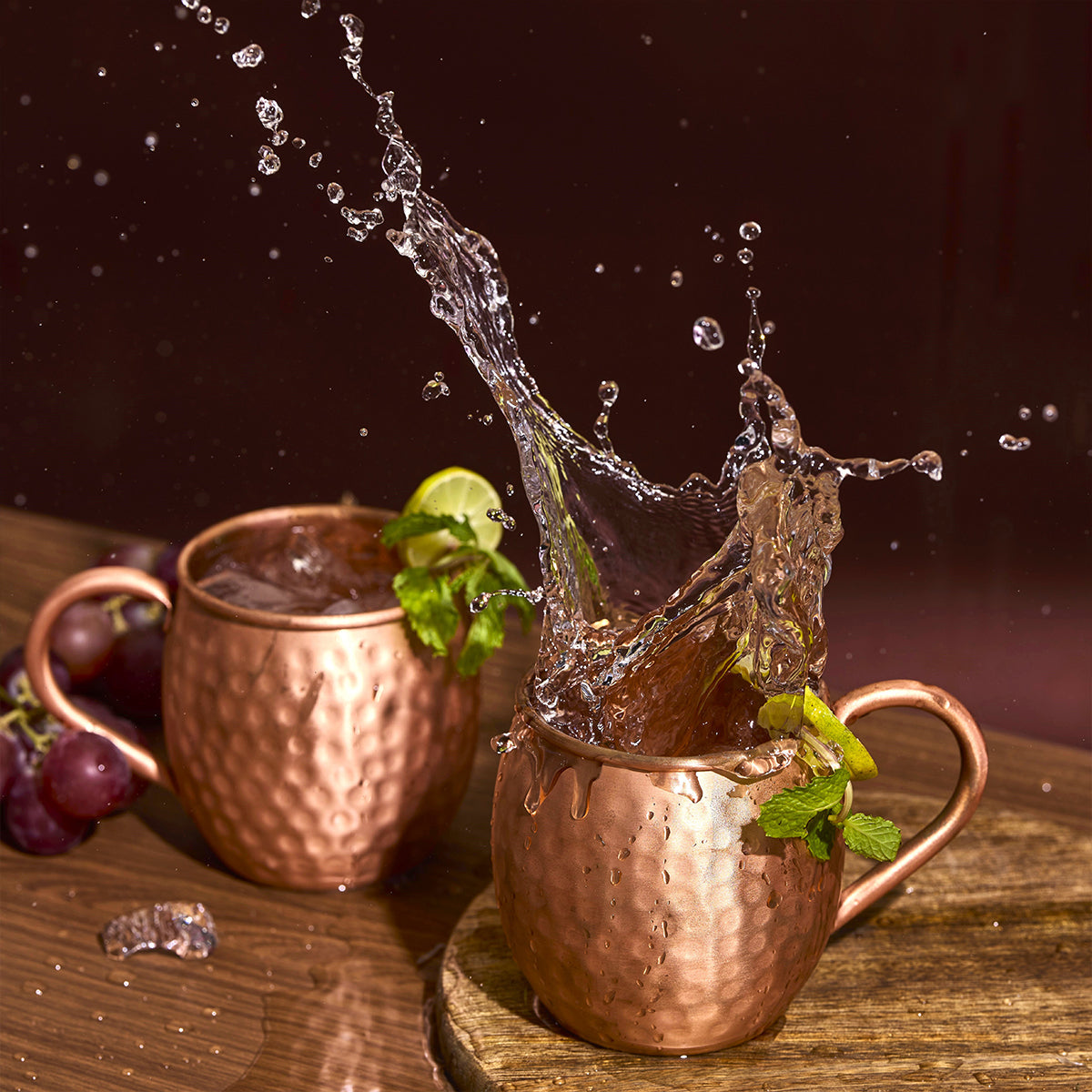 Copper Moscow Mule Cocktail Set | 5 Pieces | Hammered