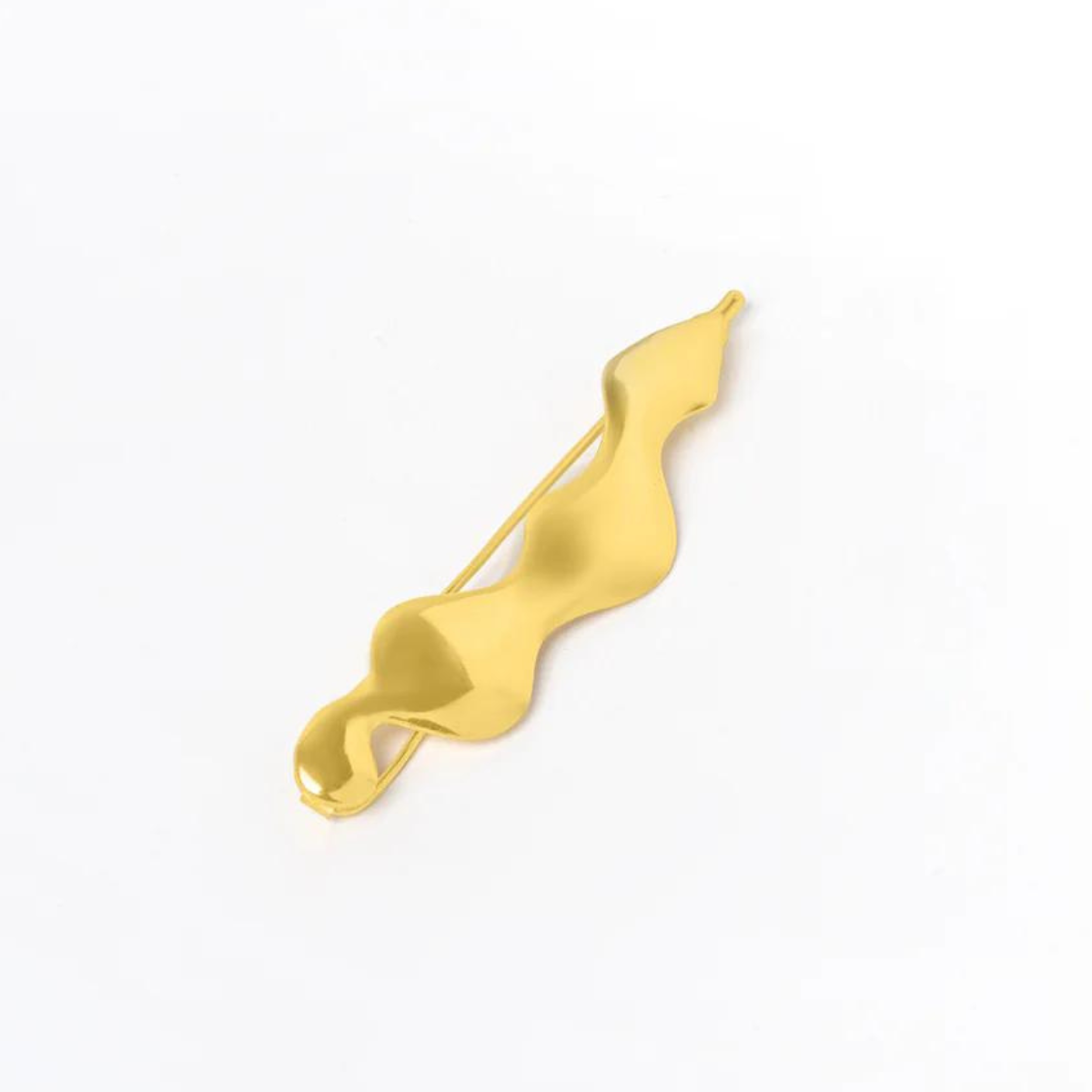 Water Stream Hair Clip | Gold