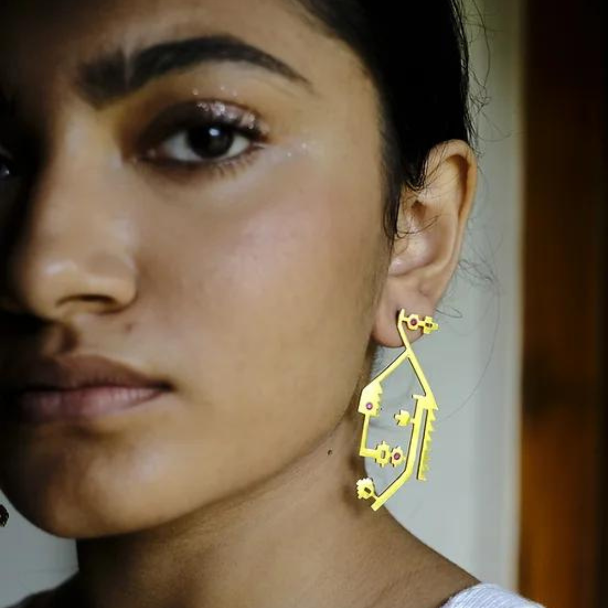 Korat Brass Earrings | 18K Gold Plated