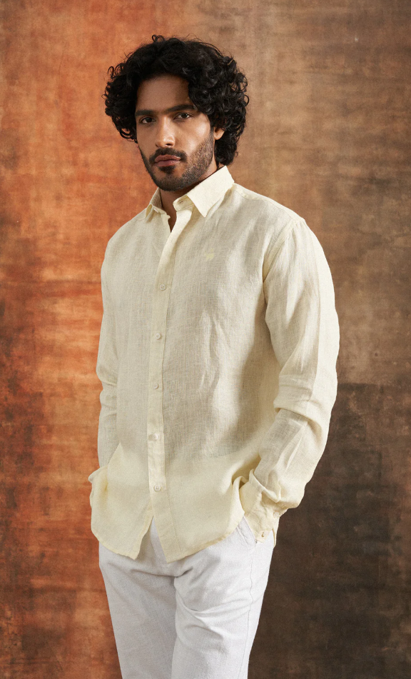 Ivory Relic Linen Shirt