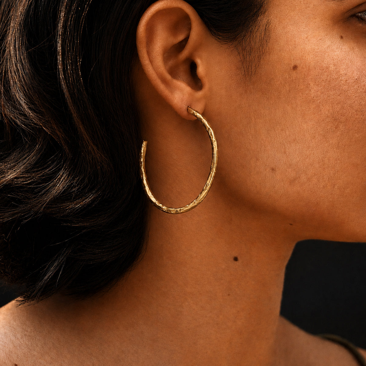Halo Hoops (Medium) - Brass