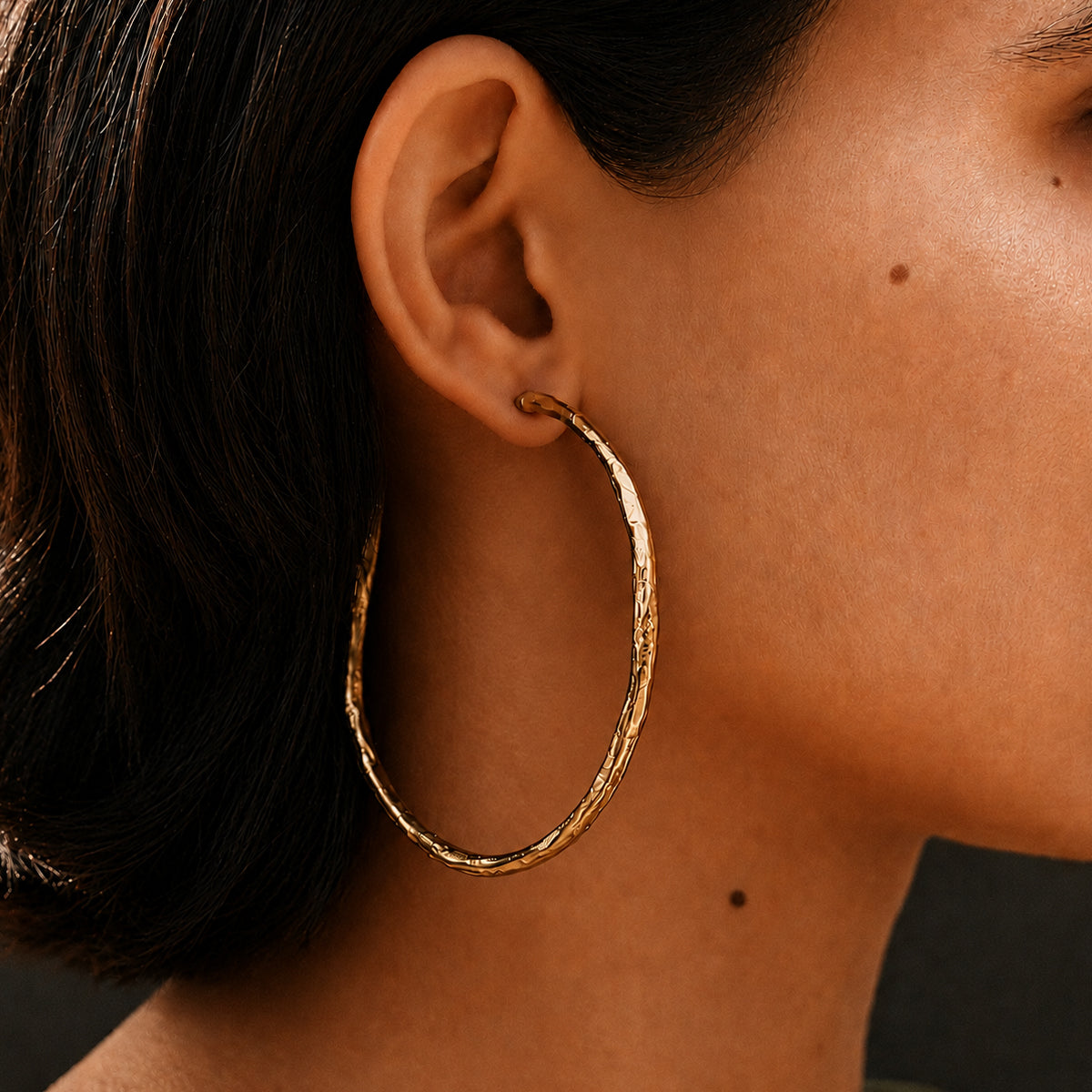 Halo Hoops (Large) - Brass