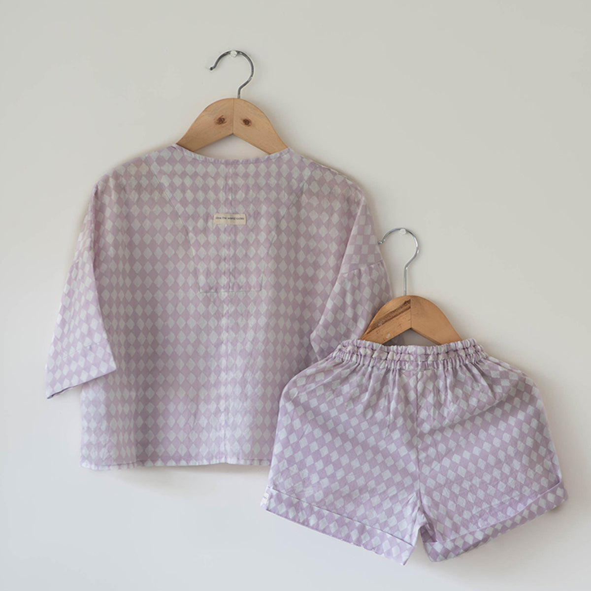 Shared Secrets Co-Ord In Lilac Rhombus
