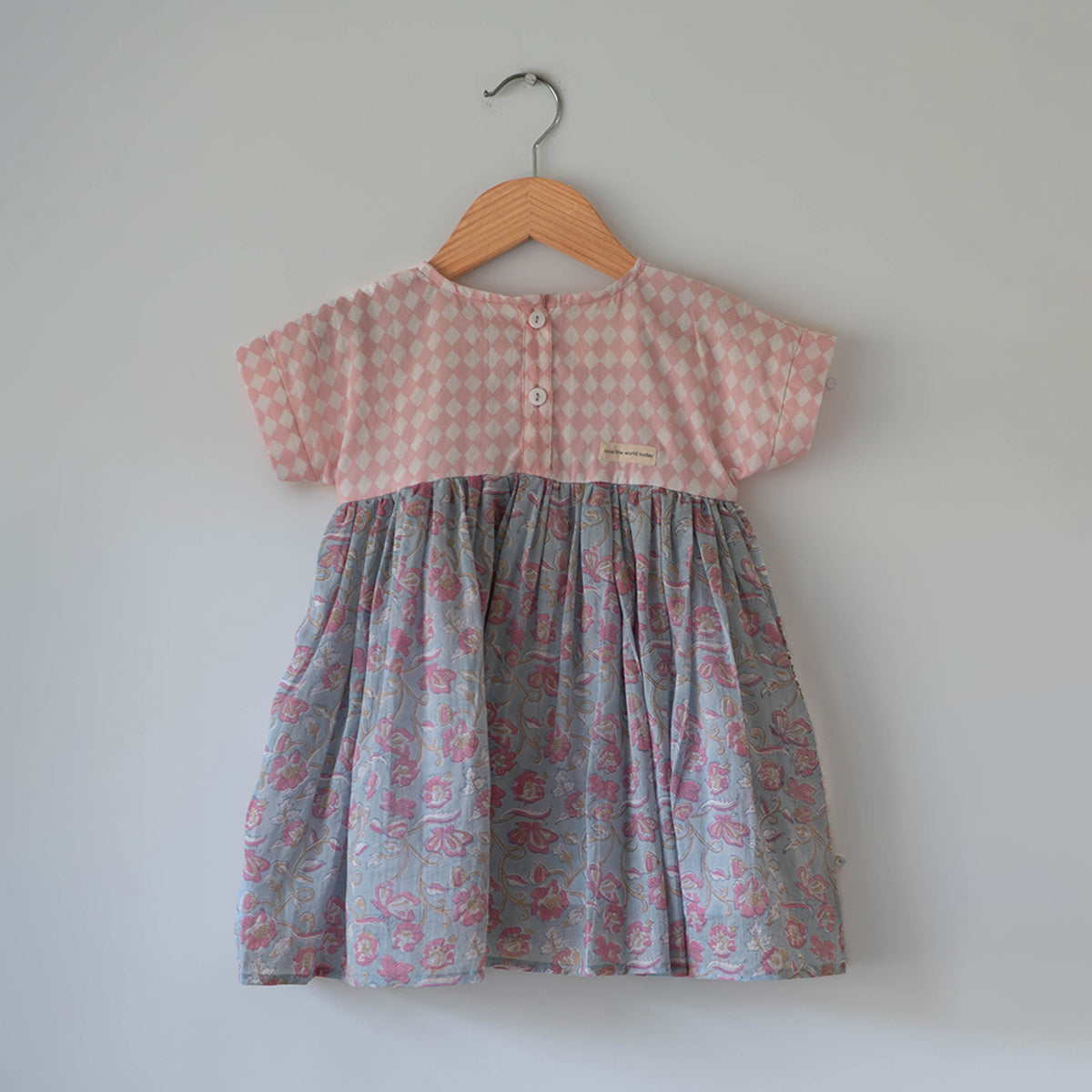 Tassel Dress In Sky Blue Butterfly