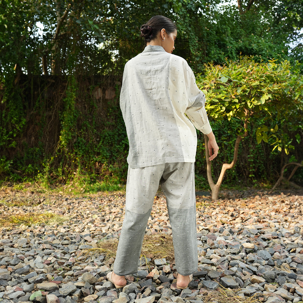 Duro Pants - Ecru and Grey