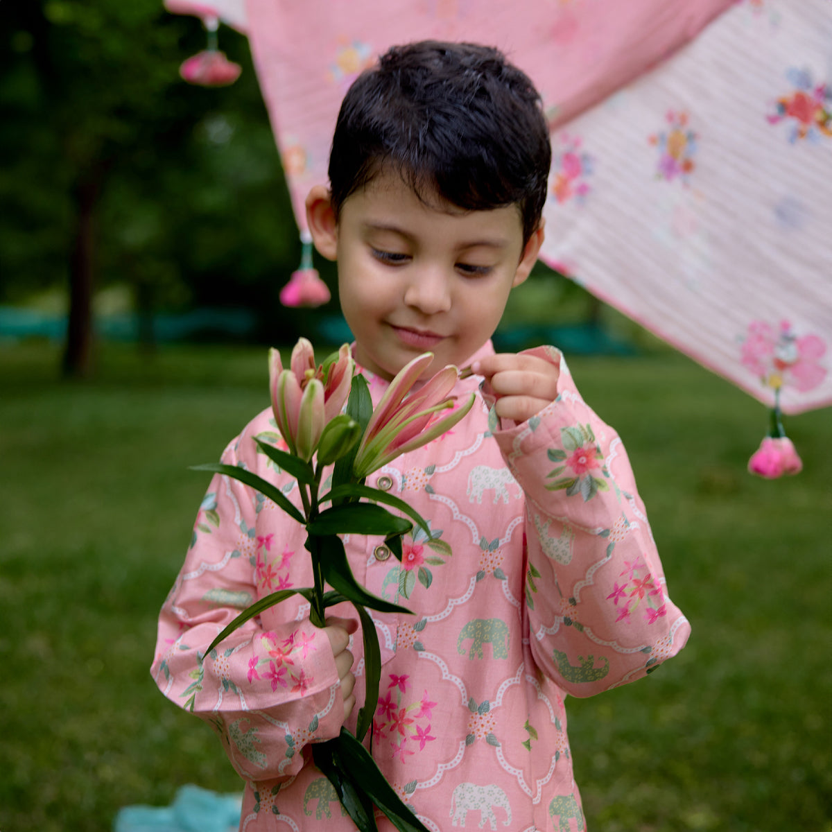 Gulaab Verandah Kurta Set
