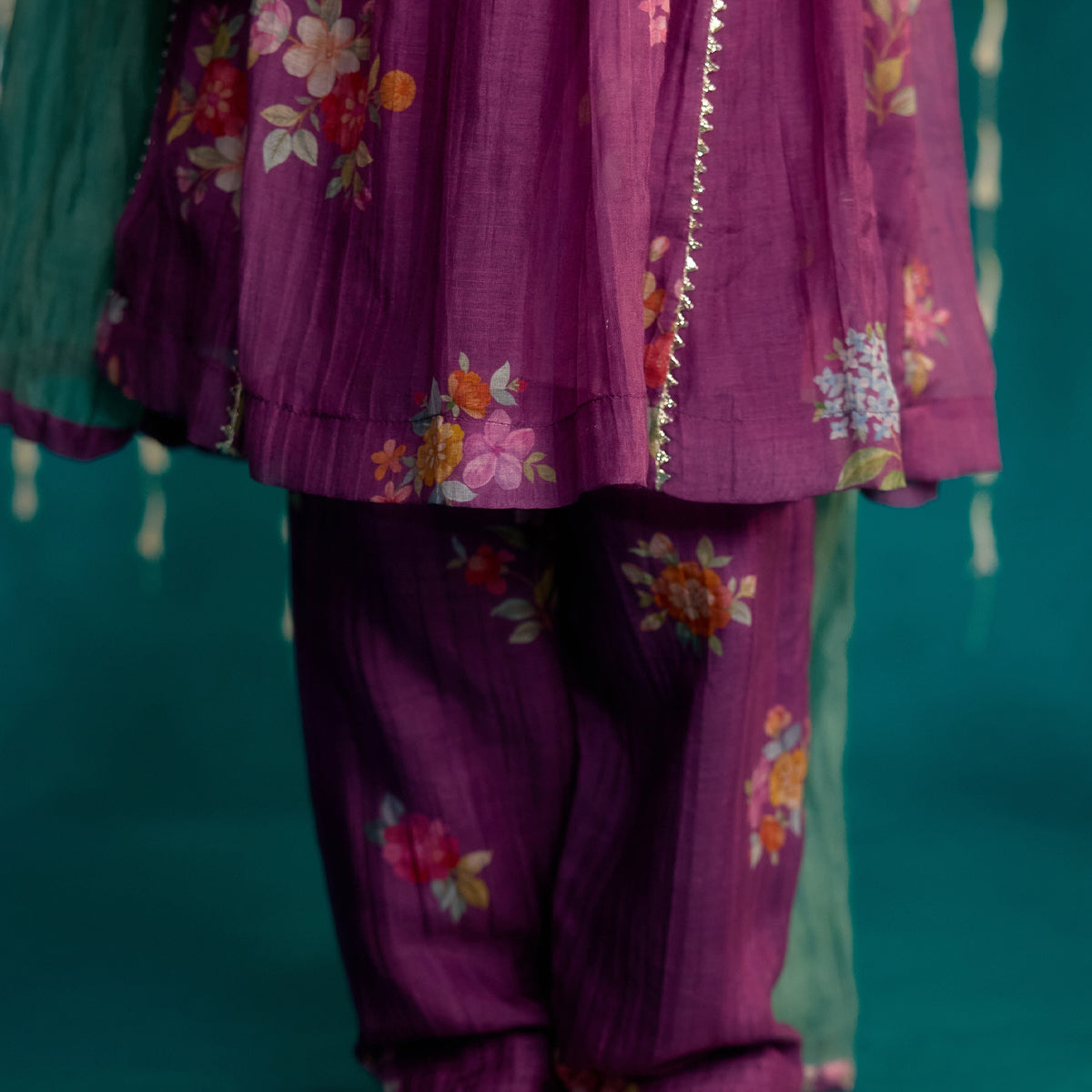 Jaamun Chitthi Flared Kurta Set