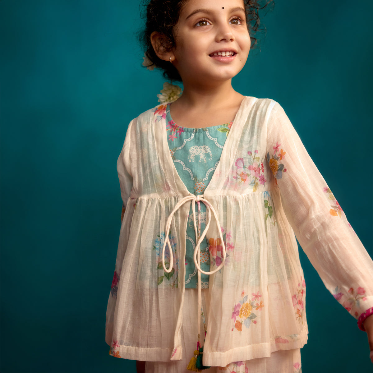 Naariyal Chitthi Peplum Set