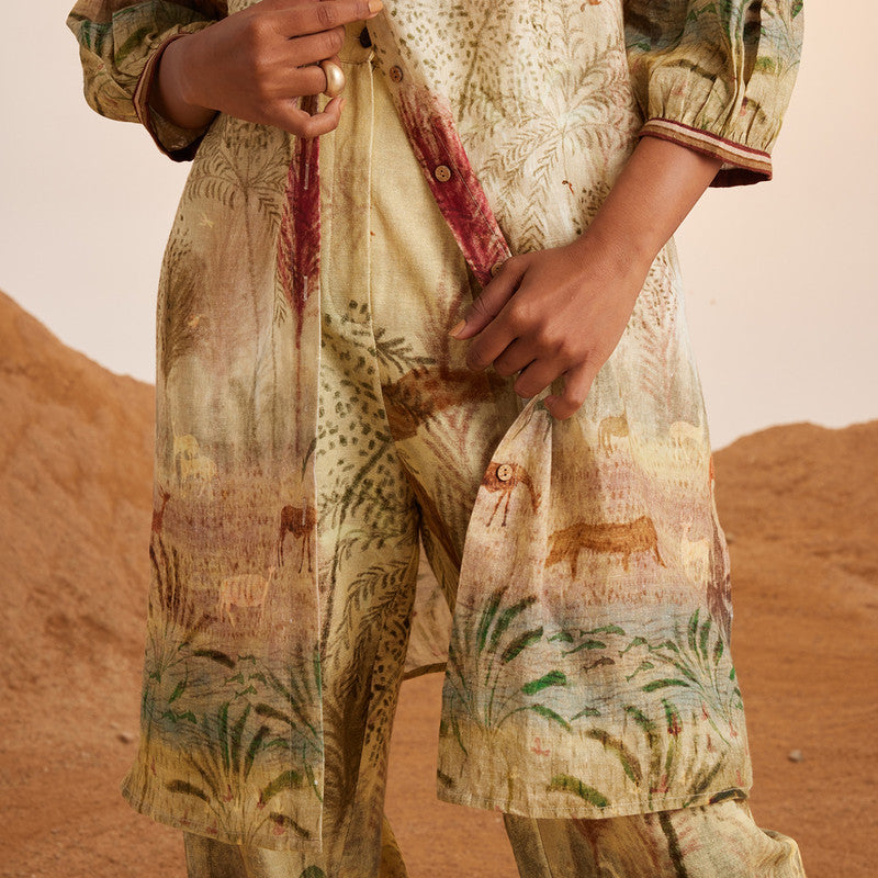 Relaxed Pleated Pant