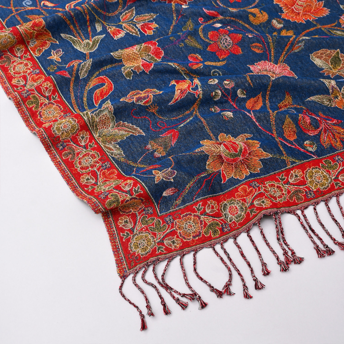 The Crimson Bloom Throw