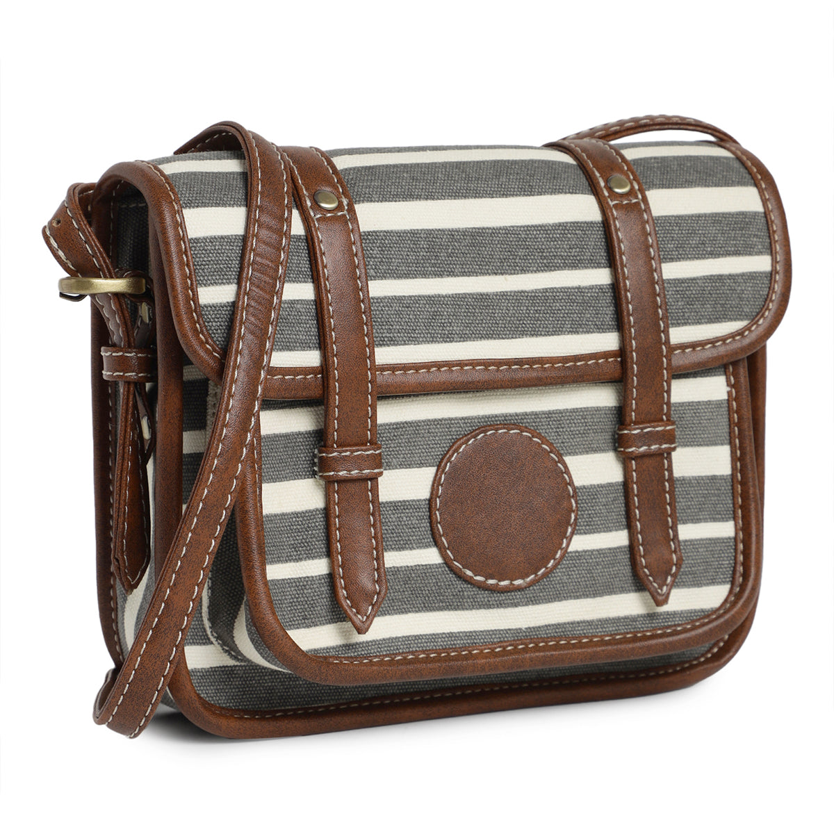 Retro Stripe Ladies Cross Body Bag