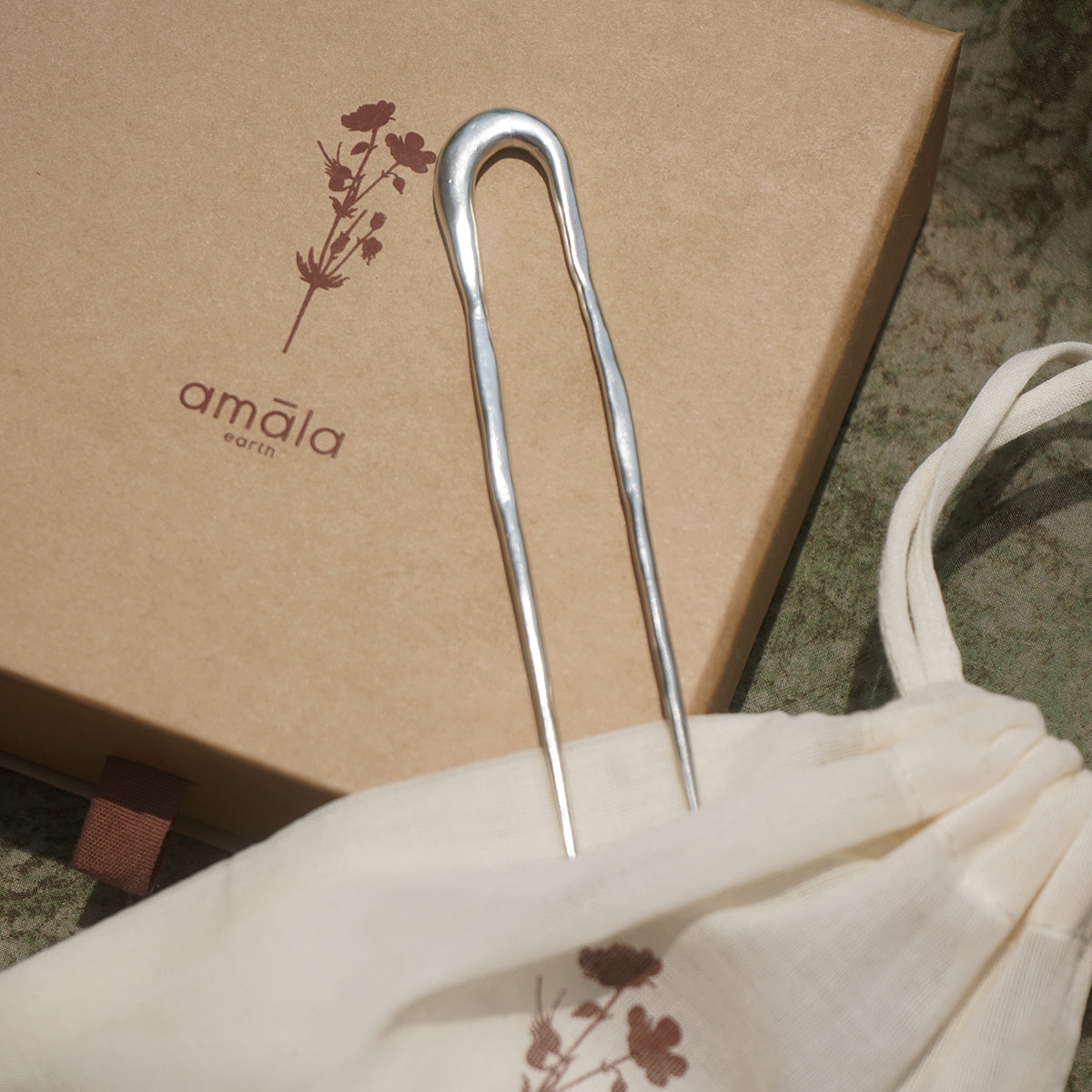 Arch Hair Pin - Silver