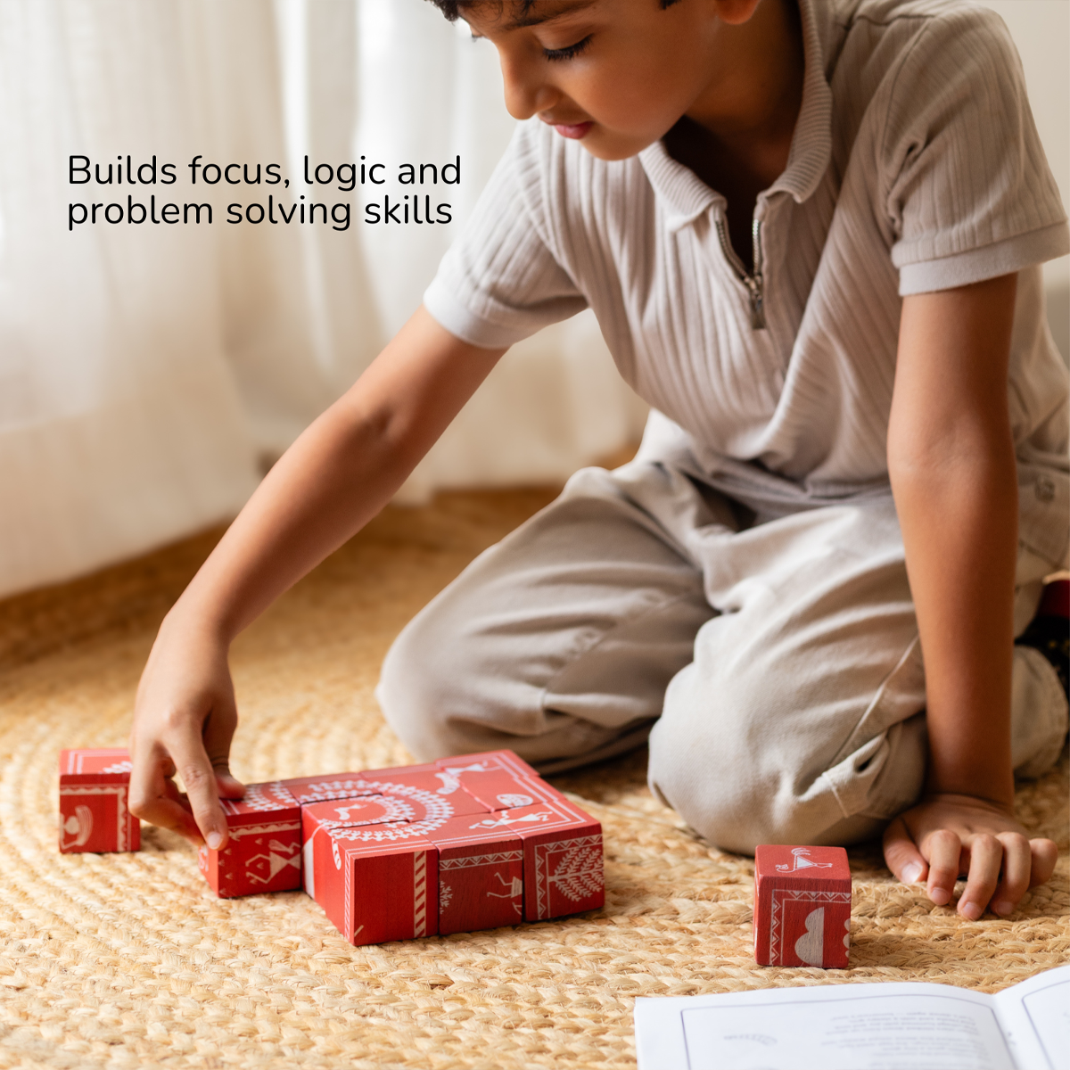 Warli Wooden Puzzle Set