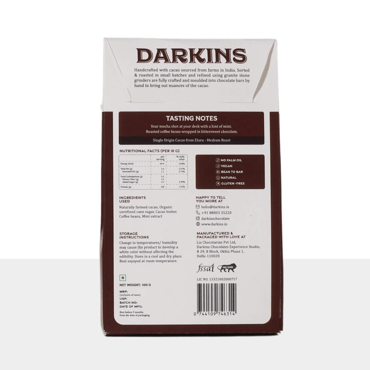 Darkins Chocolate Pebbles - Mint - O - Coffee