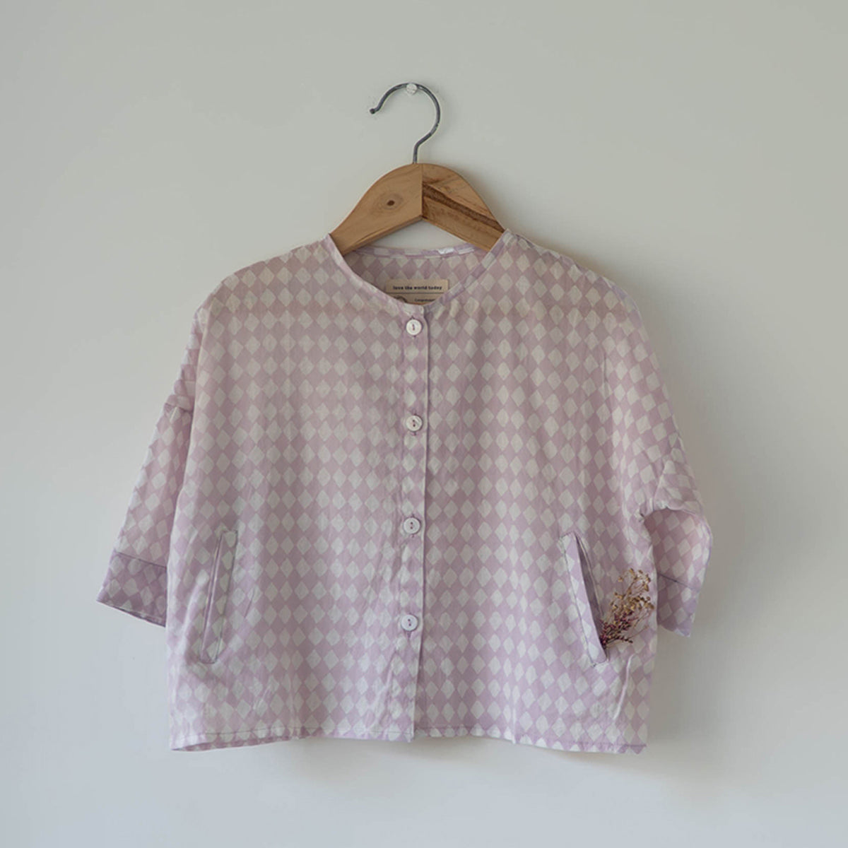 Shared Secrets Co-Ord In Lilac Rhombus