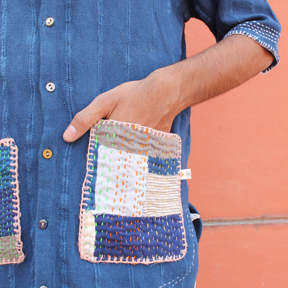 Handwoven Upcycled Shirt