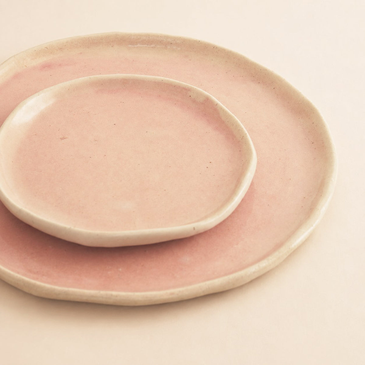 Bloom Plate - Pink & Ivory