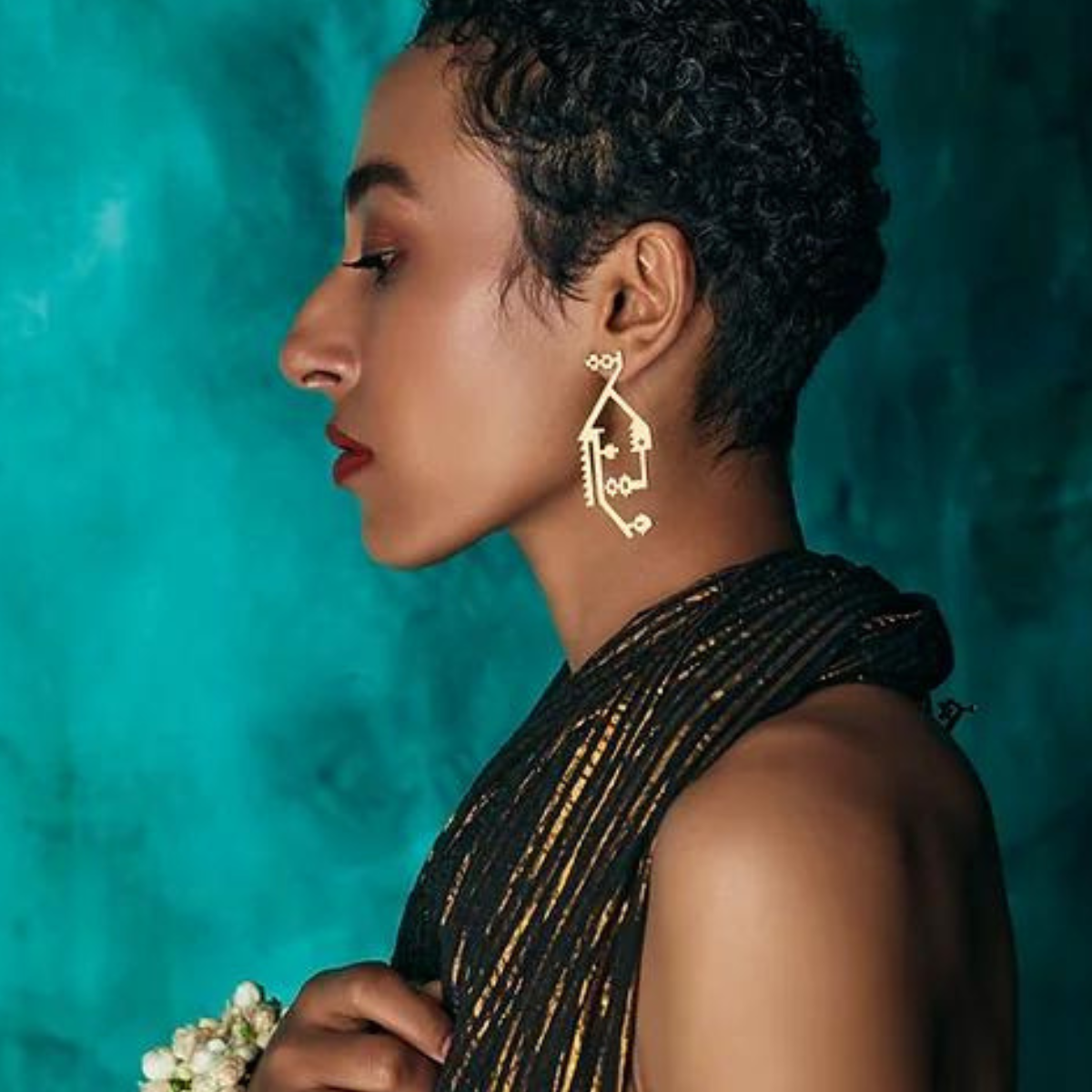 Korat Brass Earrings | 18K Gold Plated