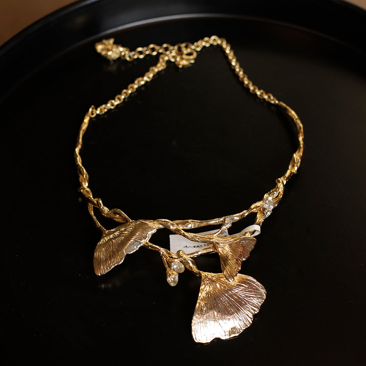 Crystal Bloom Neckpiece - W / P / G