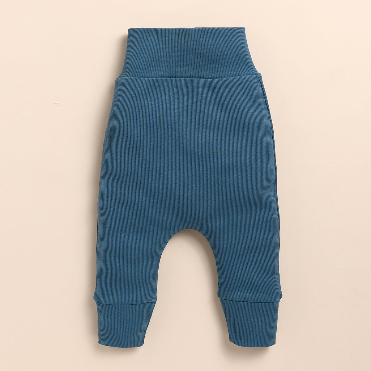 Organic Cotton Baby Bodysuit with Pants | Mustard Yellow & Denim Blue
