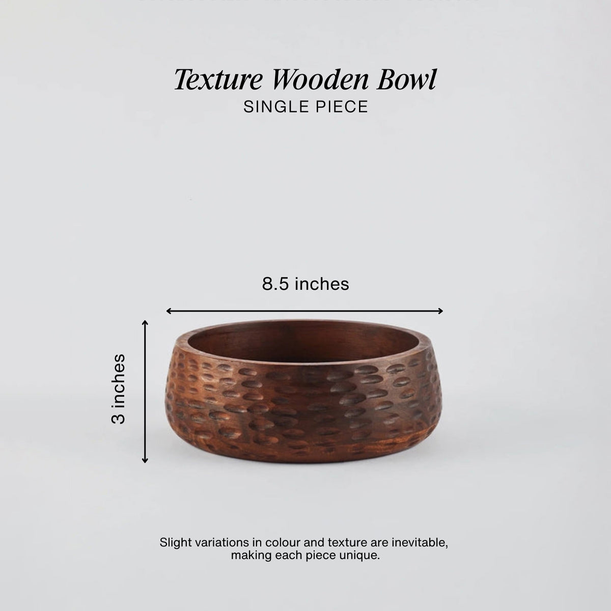 Wooden Fruit Bowl (Dark Acacia)