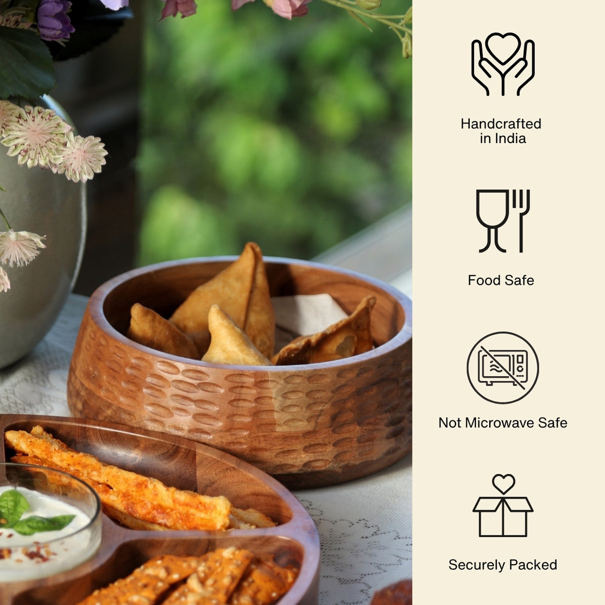 Wooden Fruit Bowl (Natural)