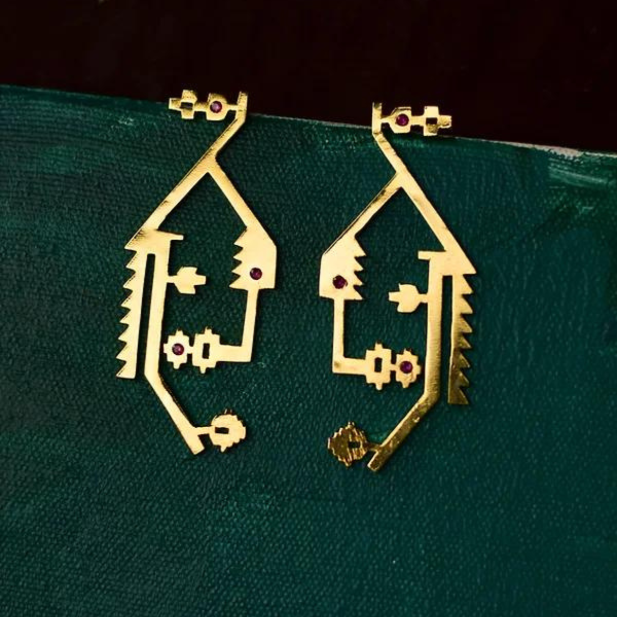 Korat Brass Earrings | 18K Gold Plated