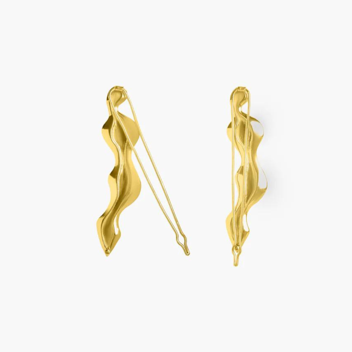 Water Stream Hair Clip | Gold