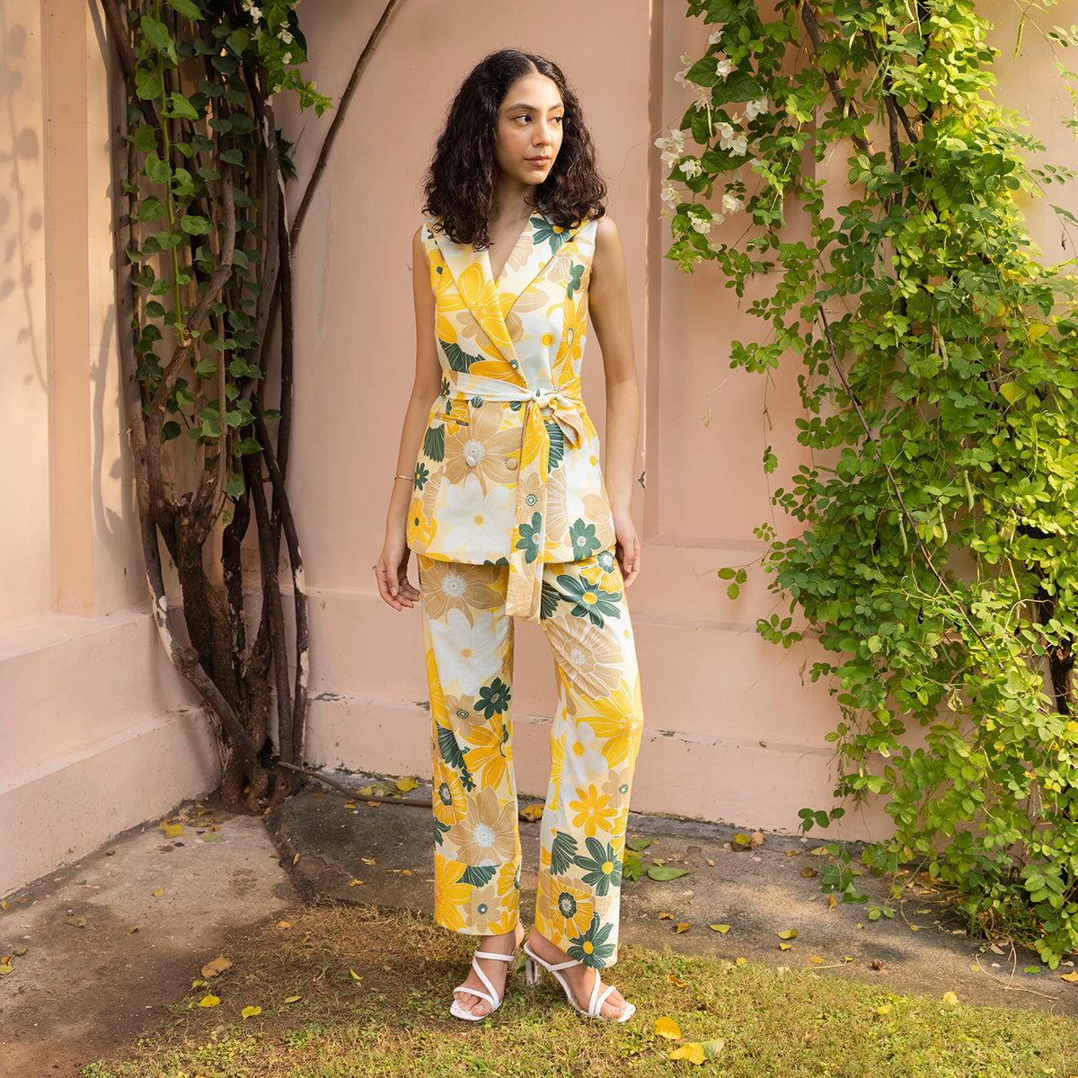 Wild Buds Blazer - Mosaic Yellow