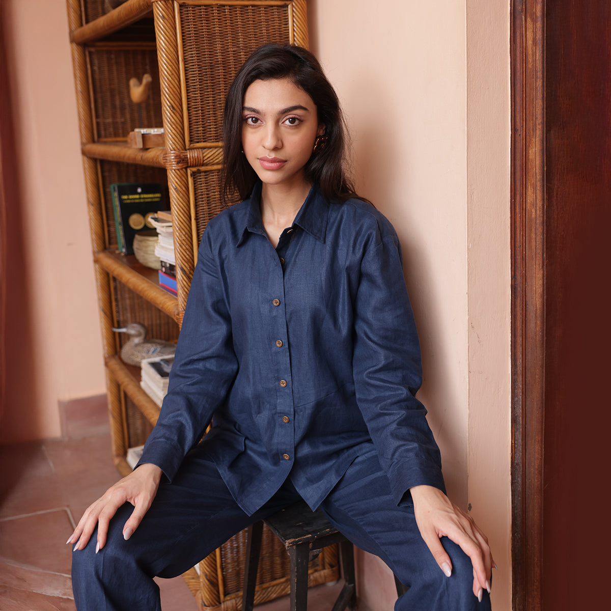 100% Hemp Pants - Navy