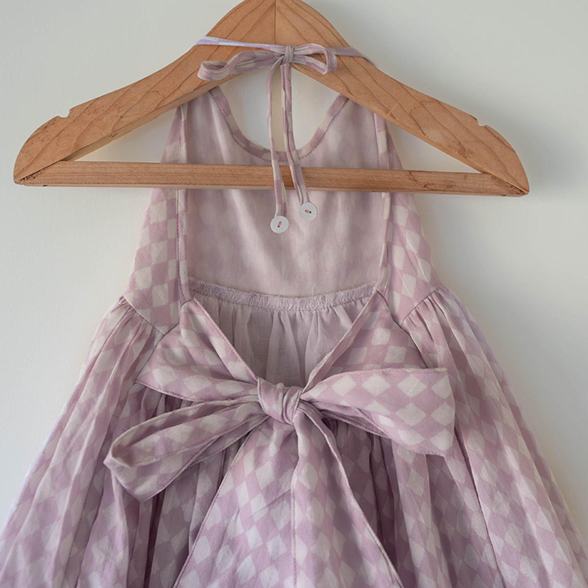 Bloom Dress In Lilac Rhombus