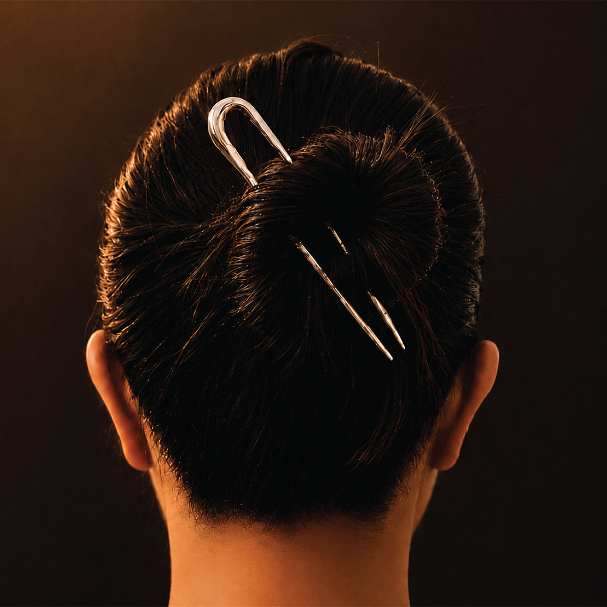 Arch Hair Pin - Silver