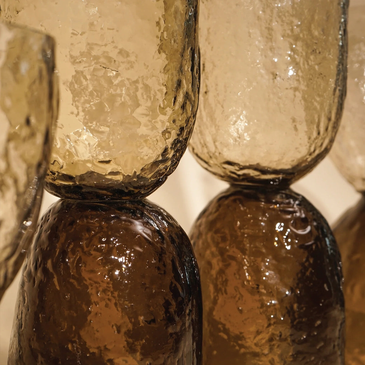 Axel Textured Glass Decorative Object | Short