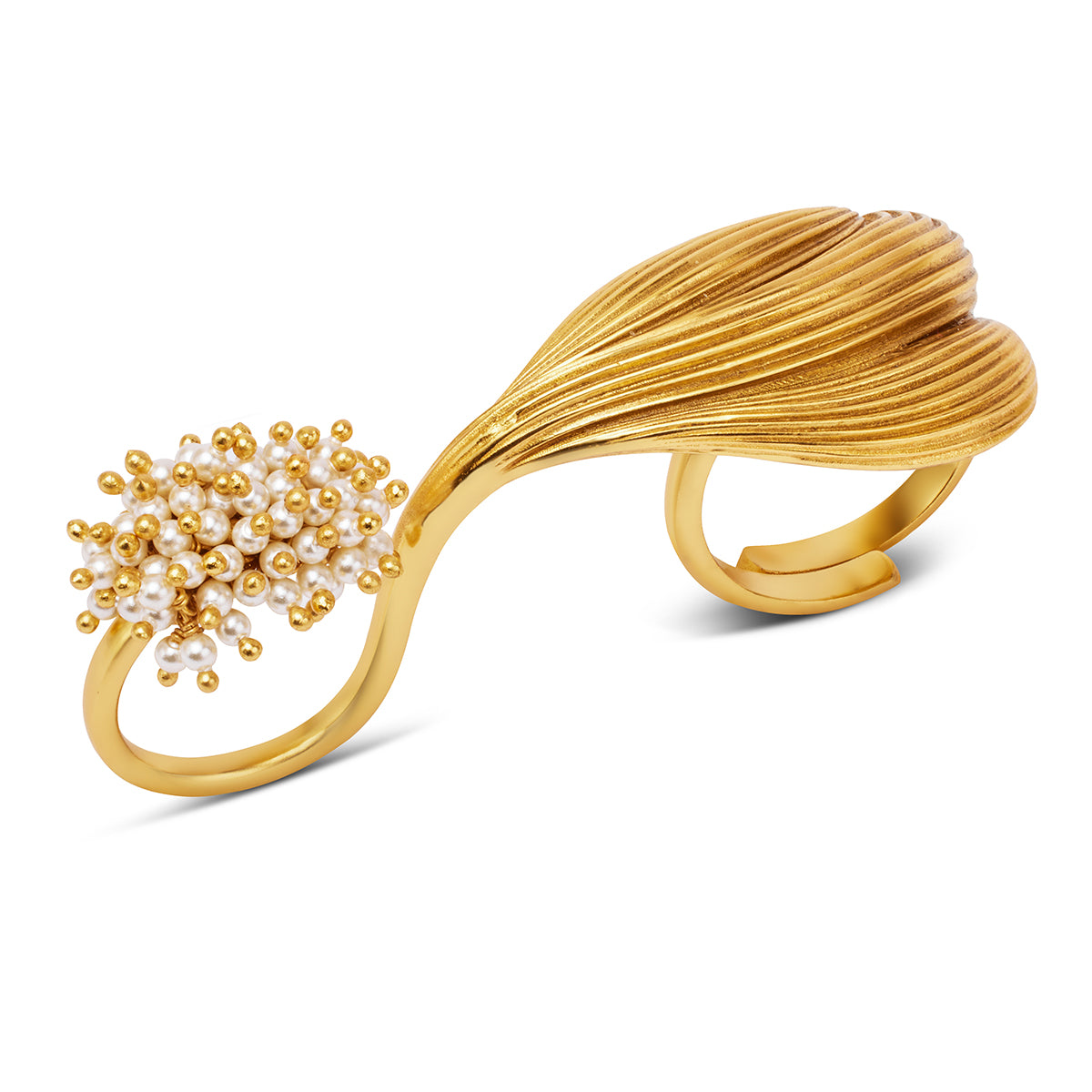 Opaline Double-Motif Ring